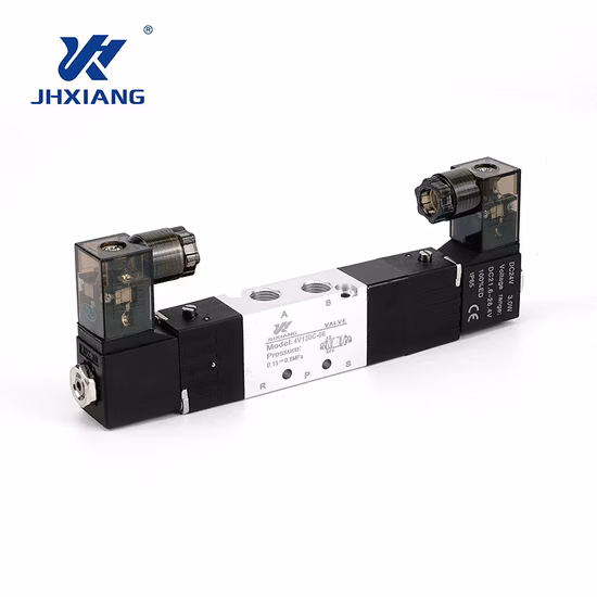 4V300 Serie Airtac Typ Zwei-Positionen-Fünfwege-Pneumatik-Magnetventile 24V 220V