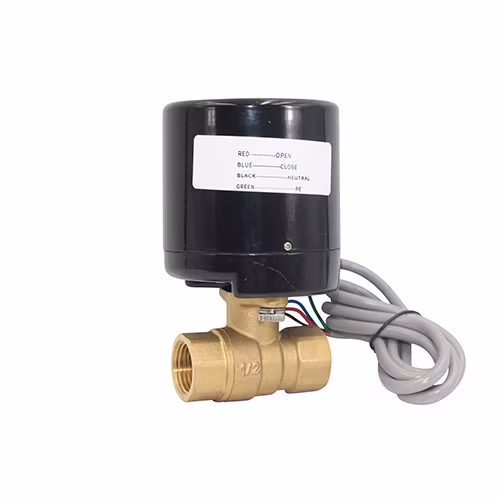 Drehantrieb, 3-Wege-Kugelhahn mit elektrischem Motor, thermostatisches Wassermisch-Umleitungsventil mit elektrischem Antrieb
